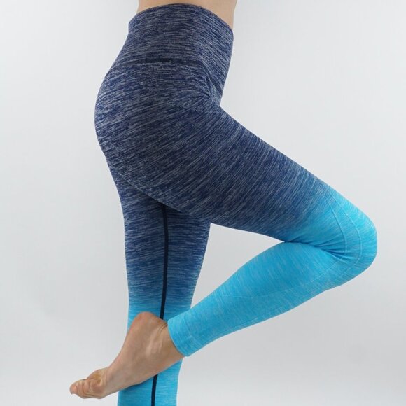 Ombre Yoga leggings seamless mid waistband - Picture 2 of 4